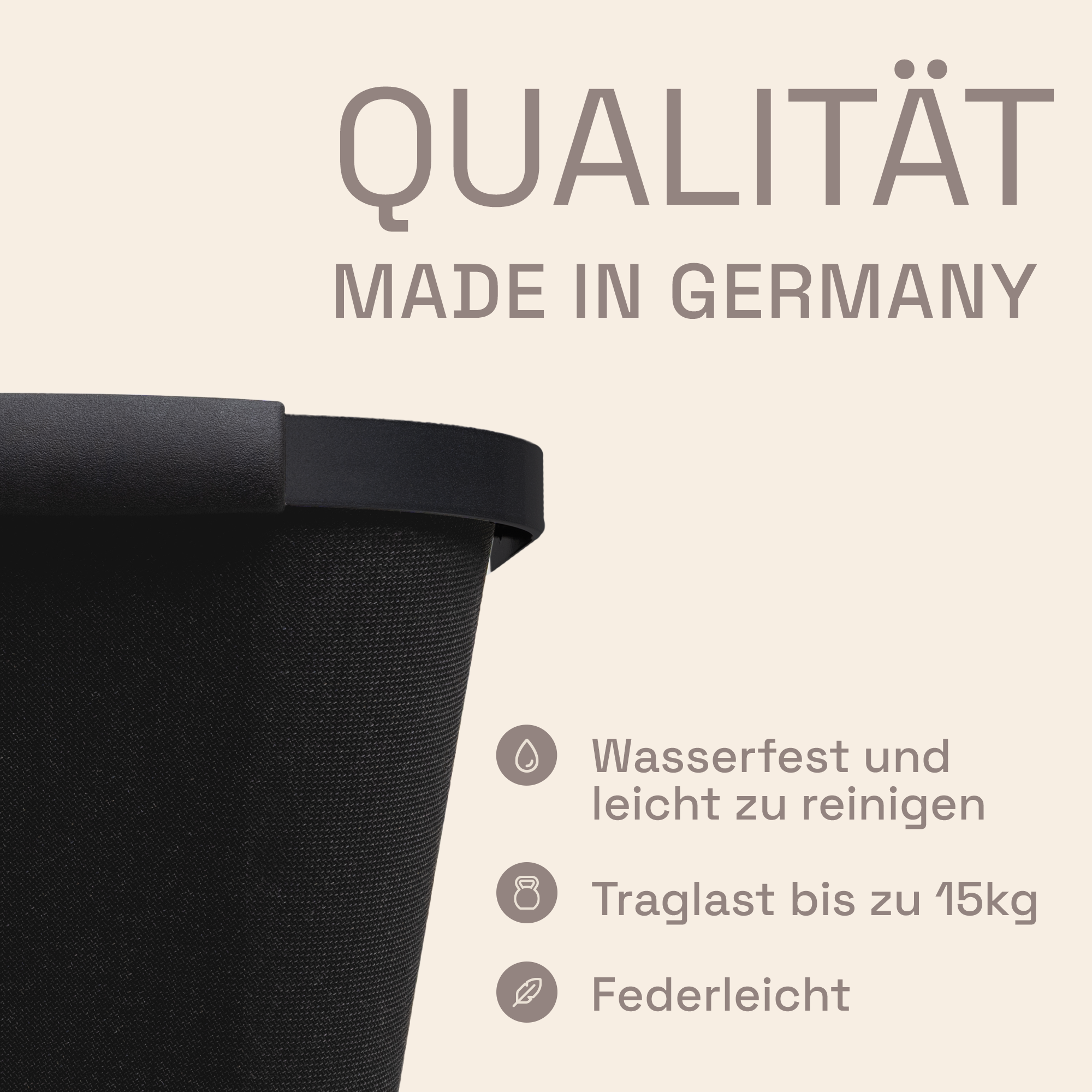 LIEBLINGSKORB® Basic deep black tiefschwarz