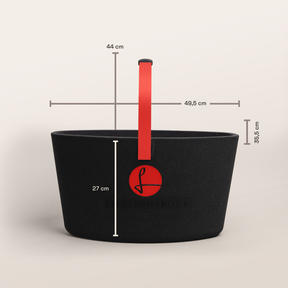 LIEBLINGSKORB Basic deep black strawberry red