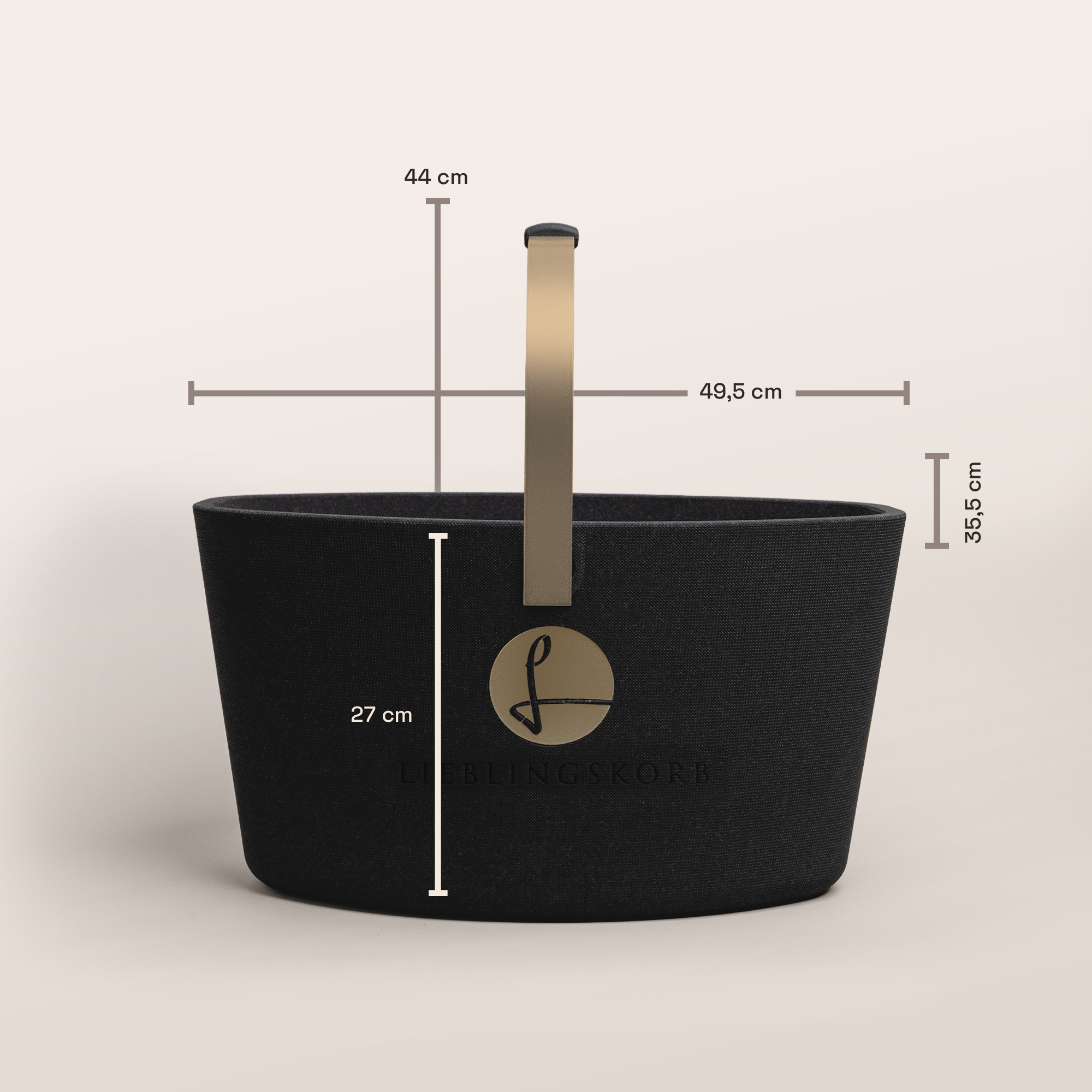 Basic deep black champagner