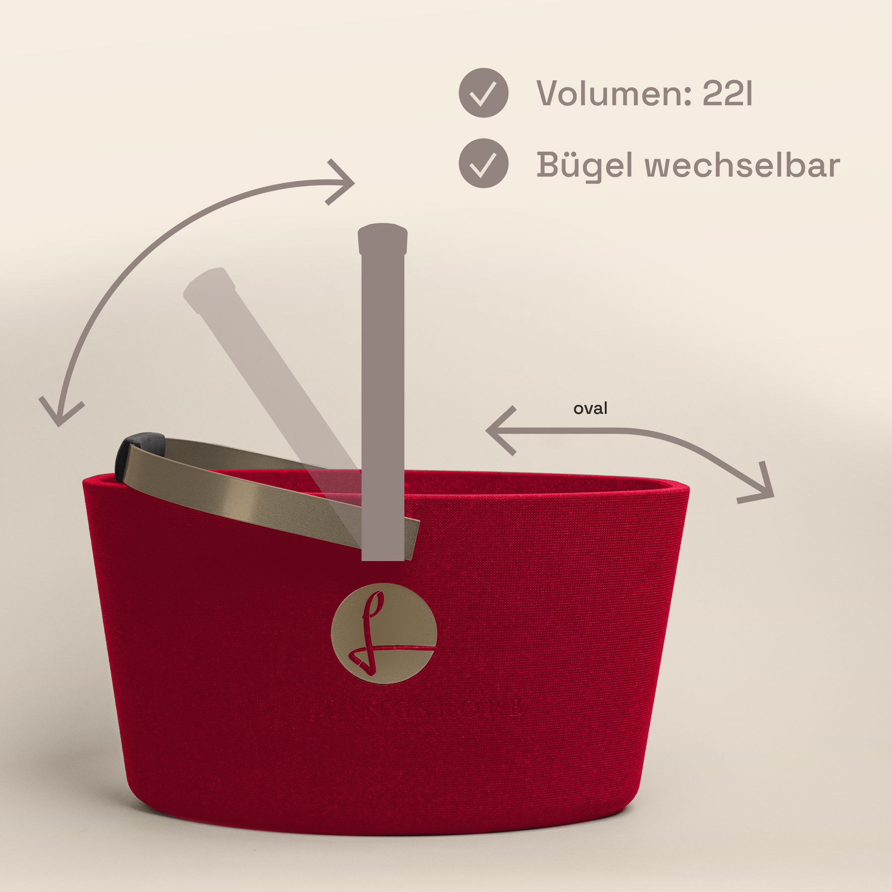 LIEBLINGSKORB Red Original champagner