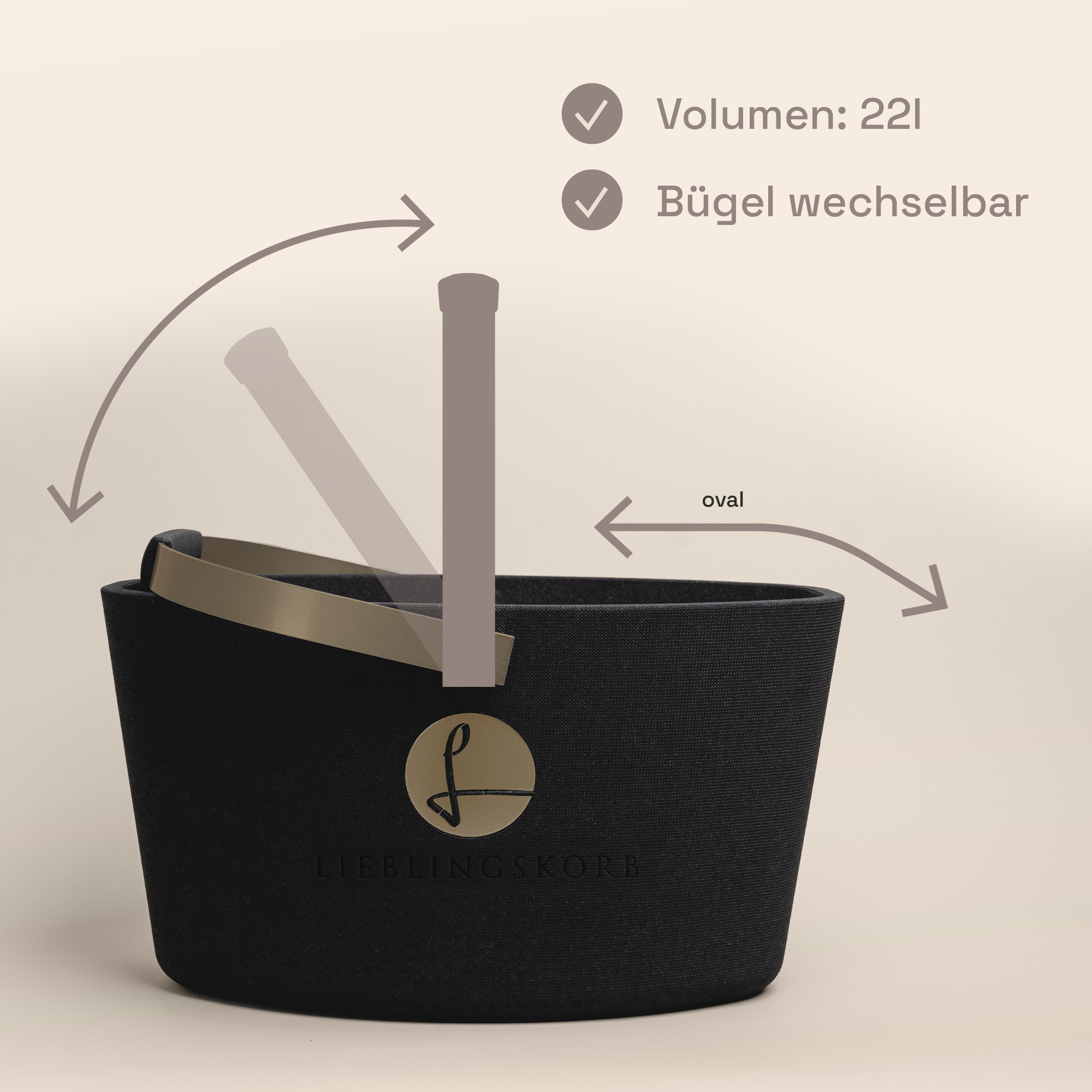 Basic deep black champagner